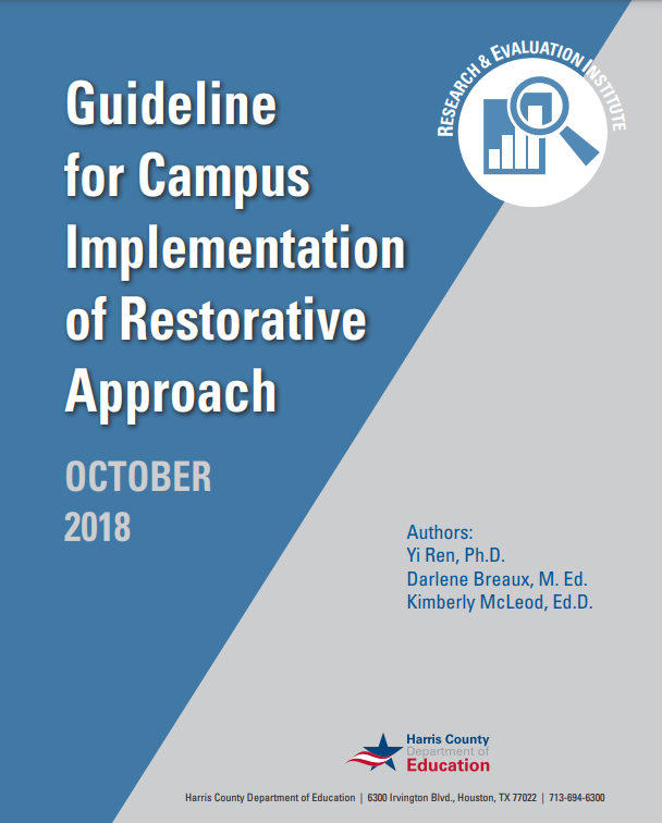 Image of the Guideline for Campus Implementation of Restorative Approach cover. 
